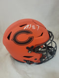 LUTHER BURDEN SIGNED CHICAGO BEARS F/S RAVE SPEEDFLEX AUTHENTIC HELMET BECKETT Q