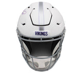 Randy Moss Signed Minnesota Vikings SpeedFlex Authentic ALT White Helmet