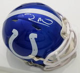 Robert Mathis Signed Indianapolis Colts Mini Helmet (JSA COA) 5xPro Bowl L.B.