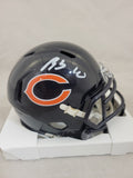 LUTHER BURDEN SIGNED CHICAGO BEARS SPEED MINI HELMET BECKETT QR