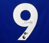 Aubameyang Signed Chelsea FC Home Soccer Jersey #9 with Beckett COA