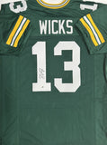 DONTAYVION WICKS Signed Custom Replica Green Jersey - Green Bay Packers - JSA
