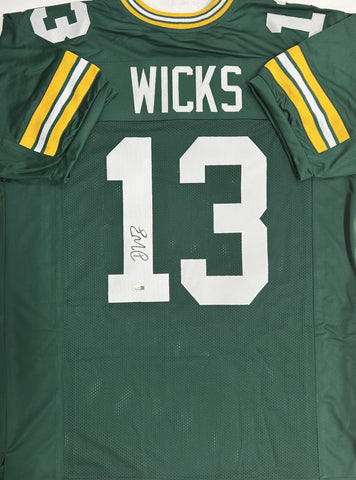 DONTAYVION WICKS Signed Custom Replica Green Jersey - Green Bay Packers - JSA
