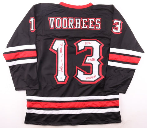 Ari Lehman Signed Jersey Inscribed Jason 1" & "F*** Freddy Krueger! OKAuthentics