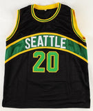 Gary Payton Signed Seattle Supersonics Jersey (JSA COA) 2006 NBA Champion Guard