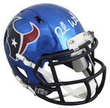 Texans Deshaun Watson Authentic Signed Chrome Speed Mini Helmet BAS #BY093006