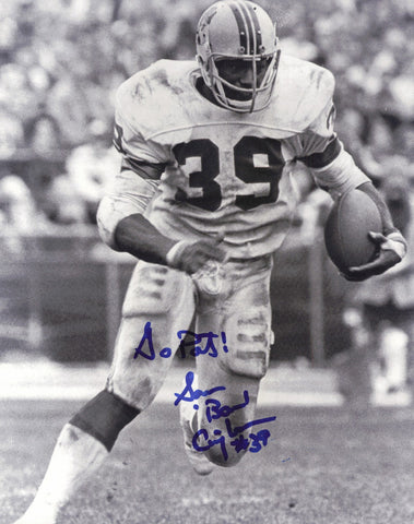 Sam Bam Cunningham Autographed 8x10 Photo New England Patriots SKU #245818