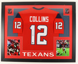 Nico Collins Signed Texans 35"x 43" Framed Jersey (Beckett) Ex-Michigan Receiver