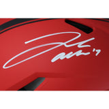 Josh Allen Autographed Buffalo Bills Authentic Rave Helmet Beckett Witness 49966