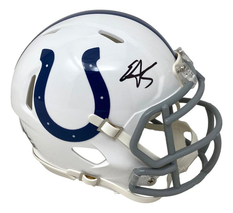 Edgerrin James Signed Indianapolis Colts Mini Speed Helmet BAS