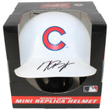 Kris Bryant Autographed Chicago Cubs White Mini Batting Helmet Fanatics 53284