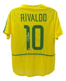 Rivaldo Signed Brazil National Team Jersey (Beckett) 2002 World Cup Champion