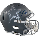 Demarcus Ware Autographed Dallas Cowboys F/S Slate Helmet Beckett Witness 56360