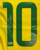 Rivaldo Brazil Signed Yellow Soccer Jersey BAS