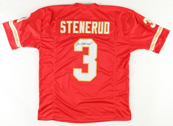 Jan Stenerud Signed Kansas City Chiefs Jersey (JSA COA) 7xAll Pro Place Kicker
