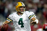 Brett Favre Signed Green Bay Packers Framed Game Program Display (Beckett)