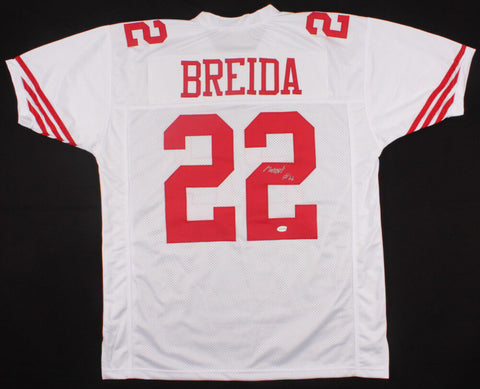 Matt Breida Signed 49ers Jersey (TSE COA) San Francisco 2nd year Running Back
