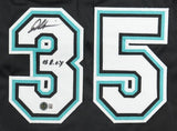 Dontrelle Willis Signed Florida Marlins Jersey (Beckett) 2003 NL Rookie o/t Year