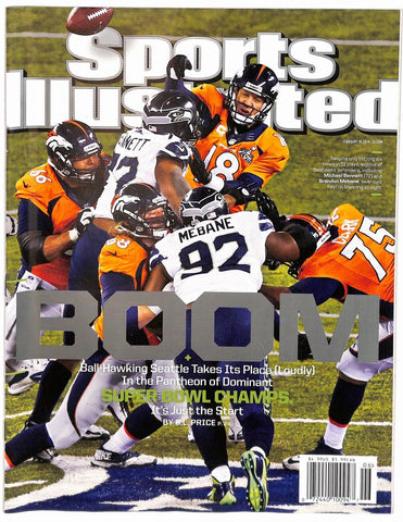 Febraury 10, 2014 Peyton Manning Sports Illustrated NO LABEL Newstand 182407