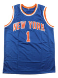 Spike Lee New York Signed Blue Basketball Jersey BAS