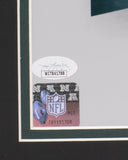 Eagles QB Legends Vick McNabb Jaworski Cunningham Signed Framed 16x20 Photo JSA