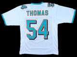 Zach Thomas Signed Miami Dolphins Jersey Inscribed HOF 2023 (Beckett) Linebacker