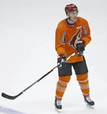 Michael Stone Signed Arizona Coyotes Reebok NHL On Ice Style Jersey (PSA COA)