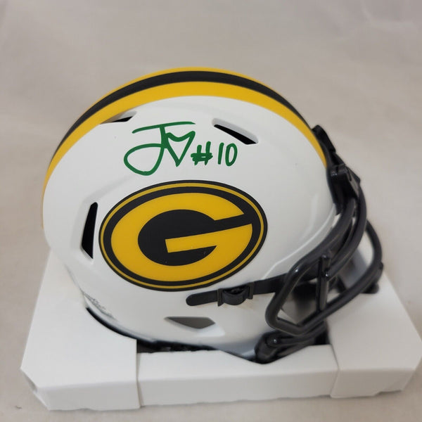 JORDAN LOVE SIGNED GREEN BAY PACKERS LUNAR ECLIPSE SPEED MINI HELMET BECKETT QR