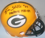 Packers KEN STILLS SR. Signed Mini Helmet AUTO - w/ #29 & Packers 1985-89