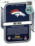 Bo Nix Autographed/Signed 2024 Donruss TR-38 Trading Card Beckett Witness 49630