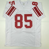 Autographed/Signed DAVID TYREE New York White Football Jersey JSA COA Auto