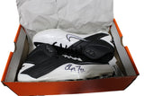 Christian McCaffrey Autographed/Signed Black White Nike Cleats Beckett 44988