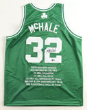 Kevin McHale Signed Boston Celtics Career Stat Jersey (Beckett) 3xNBA Champs