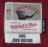 John Riggins HOF Signed/Ins Maroon Mitchell & Ness Football Jersey Redskins JSA5