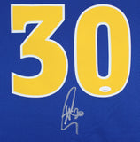 Warriors Stephen Curry Signed Blue Nike Classics Edition Swingman Jersey JSA 1
