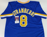 Darryl Strawberry Signed Crenshaw High School Cougars Jersey (JSA COA) NY Mets