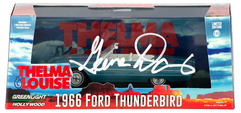 Geena Davis Signed Thelma & Louise 1966 T-bird 1:43 Scale Car - (SCHWARTZ COA)