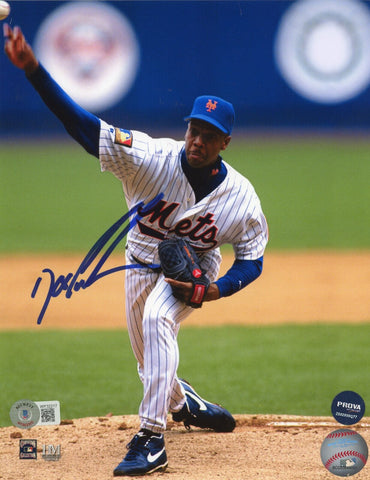 Dwight Gooden Autographed/Signed New York Mets 8x10 Photo Beckett 40654