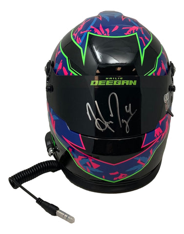 Hailie Deegan Signed NASCAR Full Size Replica Racing Helmet BAS