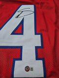 Stefon Diggs Signed Auto Buffalo Bills Red Custom Jersey Beckett COA WQ77123