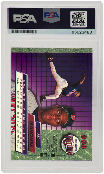 Pat (Patrick) Mahomes Sr. Signed Twins 1992 Fleer Ultra Rookie Card #3 Super Sports Center Pat (Patrick) Mahomes Sr. Signed Twins 1992 Fleer Ultra Rookie Card #3 Super Sports Center