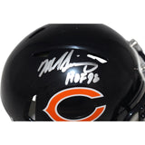 Mike Singletary Autographed Chicago Bears HOF Mini Helmet Beckett 42279