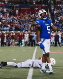 Elijah Roberts Signed SMU Mustangs Jersey (Beckett) Tampa Bay Bucs 2025 Pick /DT