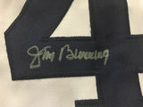 FRAMED Autographed/Signed JIM BUNNING 33x42 Detroit White Jersey JSA COA Auto