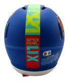 DeVonta Smith Eagles Signed Full Size SB LIX Logo Authentic Helmet Beckett 13380