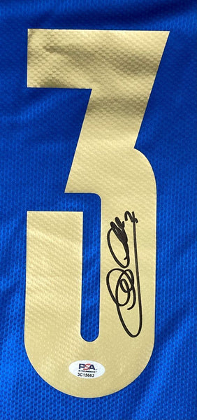 Giorgio Chiellini Signed Italy Blue Puma Soccer Jersey PSA