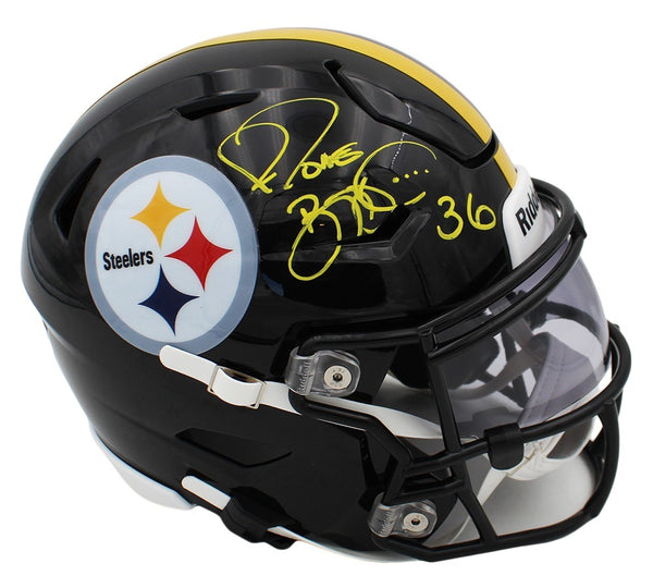 Jerome Bettis Signed Pittsburgh Steelers Speed Flex Mid-Size NFL Midi Helmet
