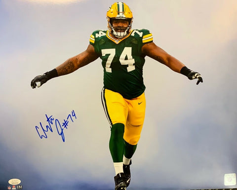 Packers ELGTON JENKINS Signed 16x20 Photo #1 AUTO ~ 2019 2nd Round Pick - JSA