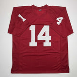 Autographed/Signed Sam Bradford Oklahoma Red College Jersey Beckett BAS COA