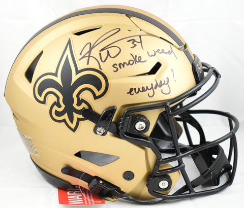 Ricky Williams Signed Saints F/S Rave SpeedFlex Helmet SWED - Beckett W Holo